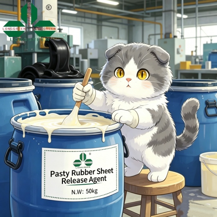 Rubber sheet release agent