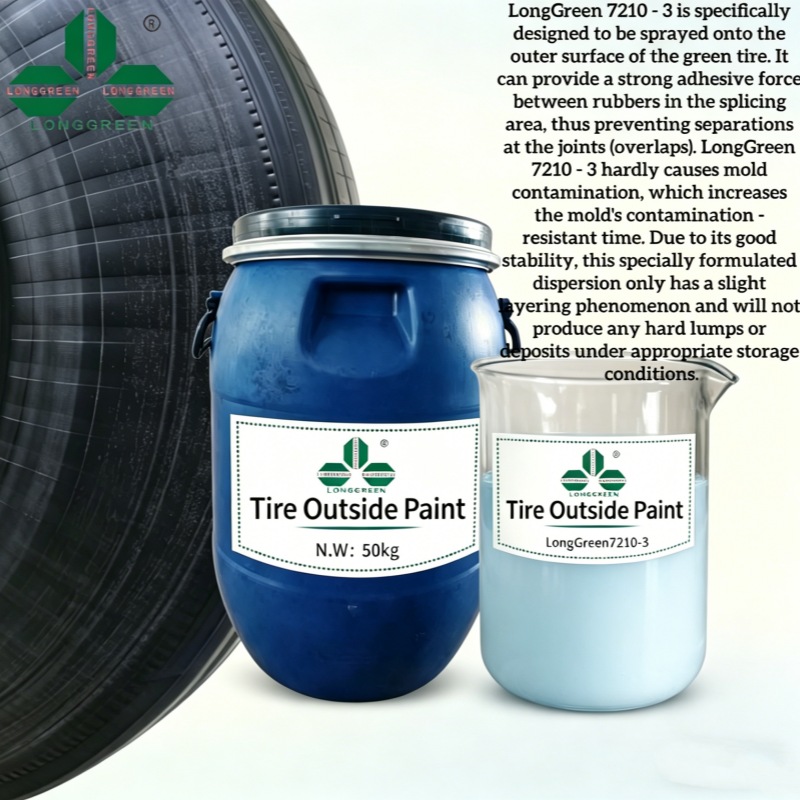 Semi-transparent white tire paint