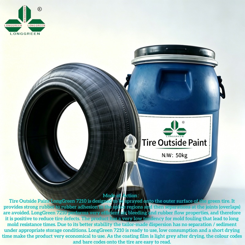 Long Green 7210 Rubber Tire Outside Spray video