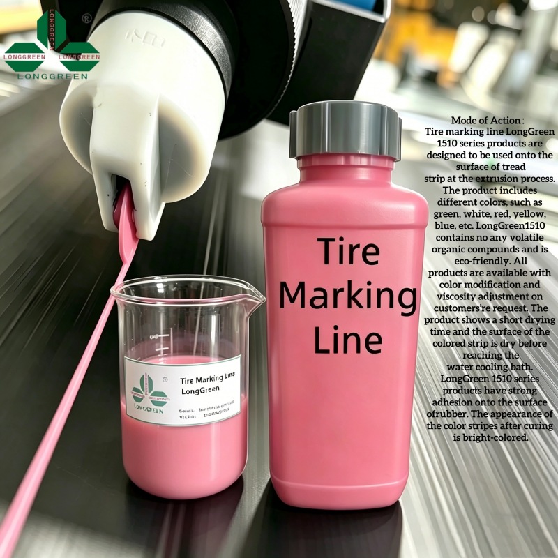 Pink Tyre Marking Line Bicycle Tire Vulcanization