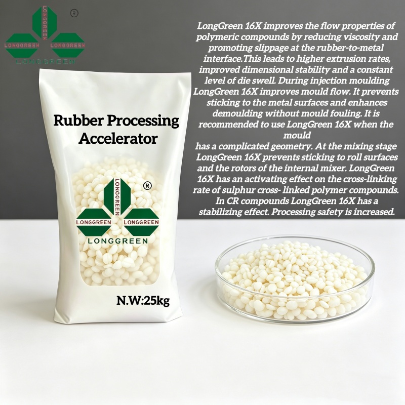 Rubber processing accelerator LongGreen16X video