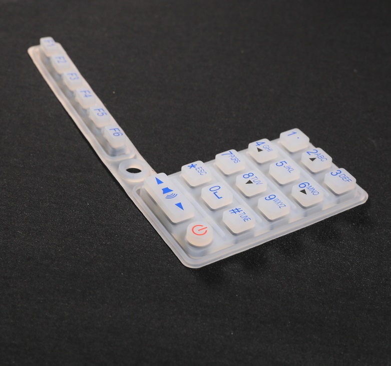 silk-screen printing silicone keypad