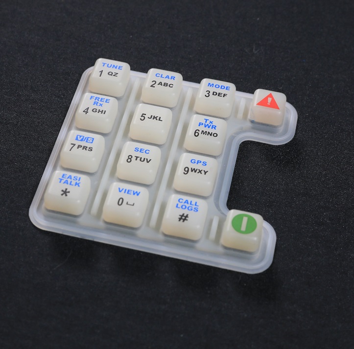electronic gps pad silica gel rubber keypad