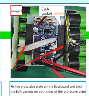 Application of fireproof EVA in electric power modules