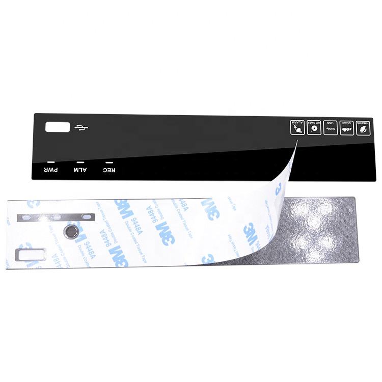 Silk-screen Printing Acrylic Control Panel Membrane Switch Graphic Overlay Electronic Keypad