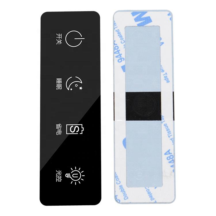 Silk-screen Printing Acrylic Control Panel Membrane Switch Graphic Overlay Electronic Keypad