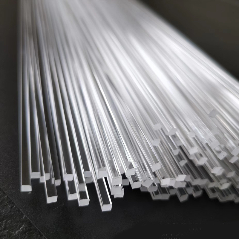 Clear Acrylic Plexiglass Rods PMMA Square Strips