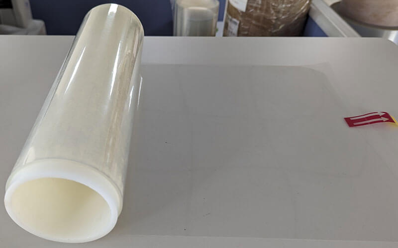 Scratch resistant PET film