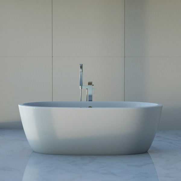 Ceramic bathtub