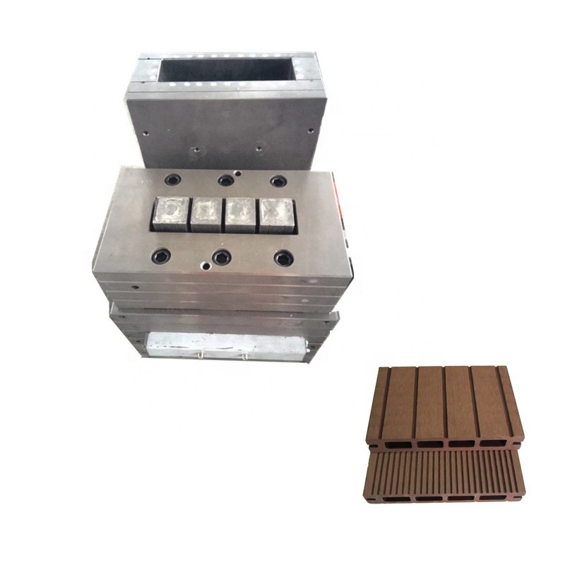 Hot sale embossing 5 holes hollow decking extrusion mold manufacturers