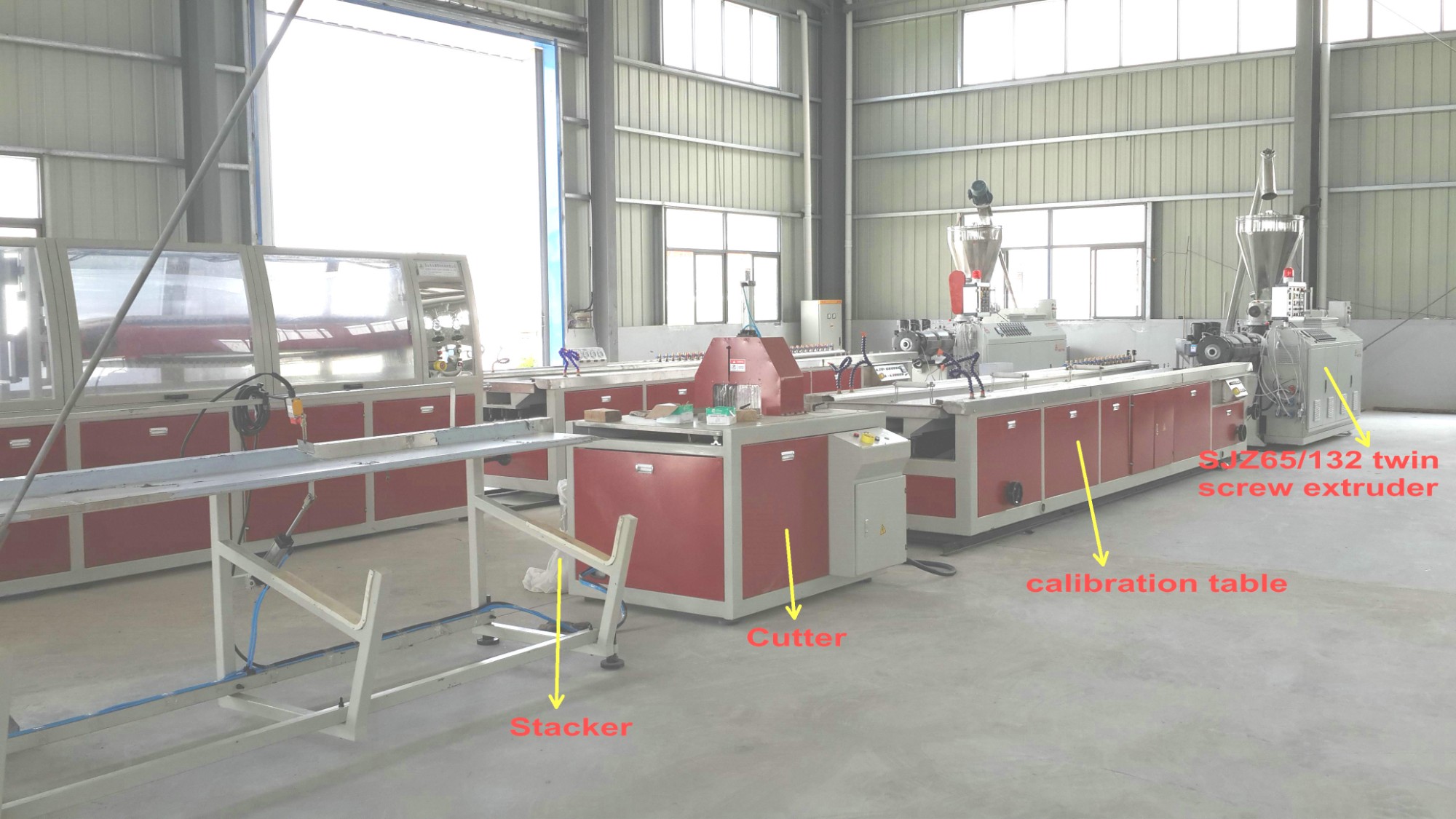 plastic extrusion machine production Line / wood plastic extrusion machine / composite profile extrusion machine