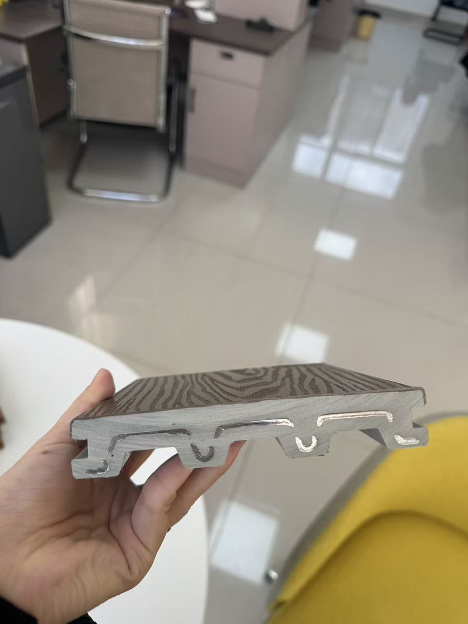 Steel-plastic flooring finished products