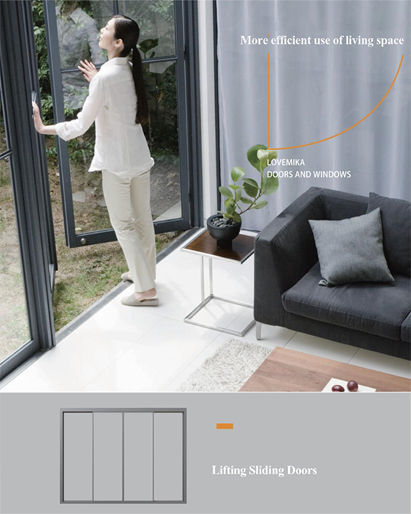 Multiple sliding door