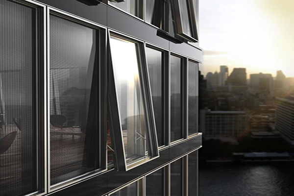 External Opening Insulated Energy saving Aluminum Window