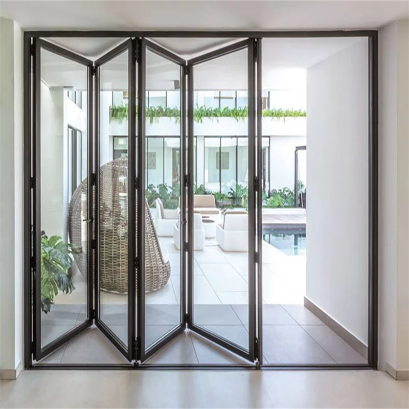 When choosing aluminum Bi folding doors and UPVC double-layer folding doors, the following aspects can be considered: