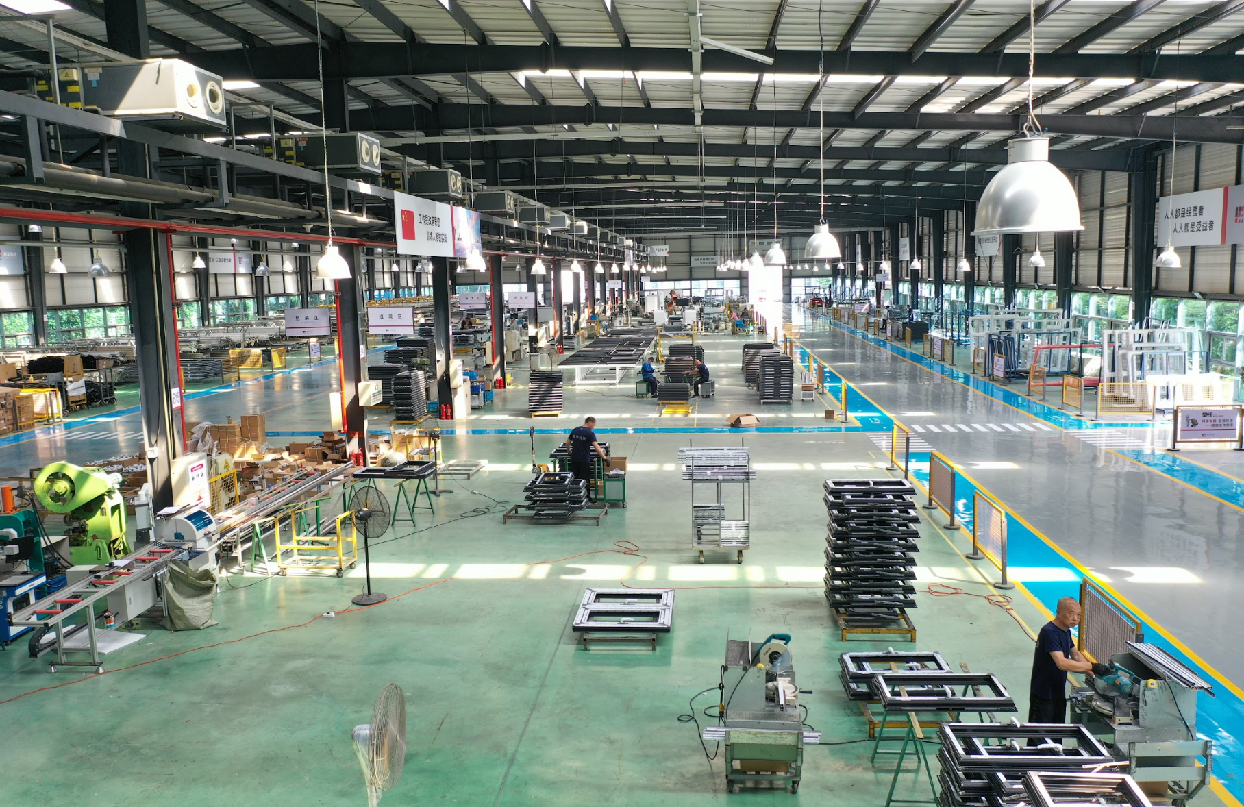 Double glazed curtain wall