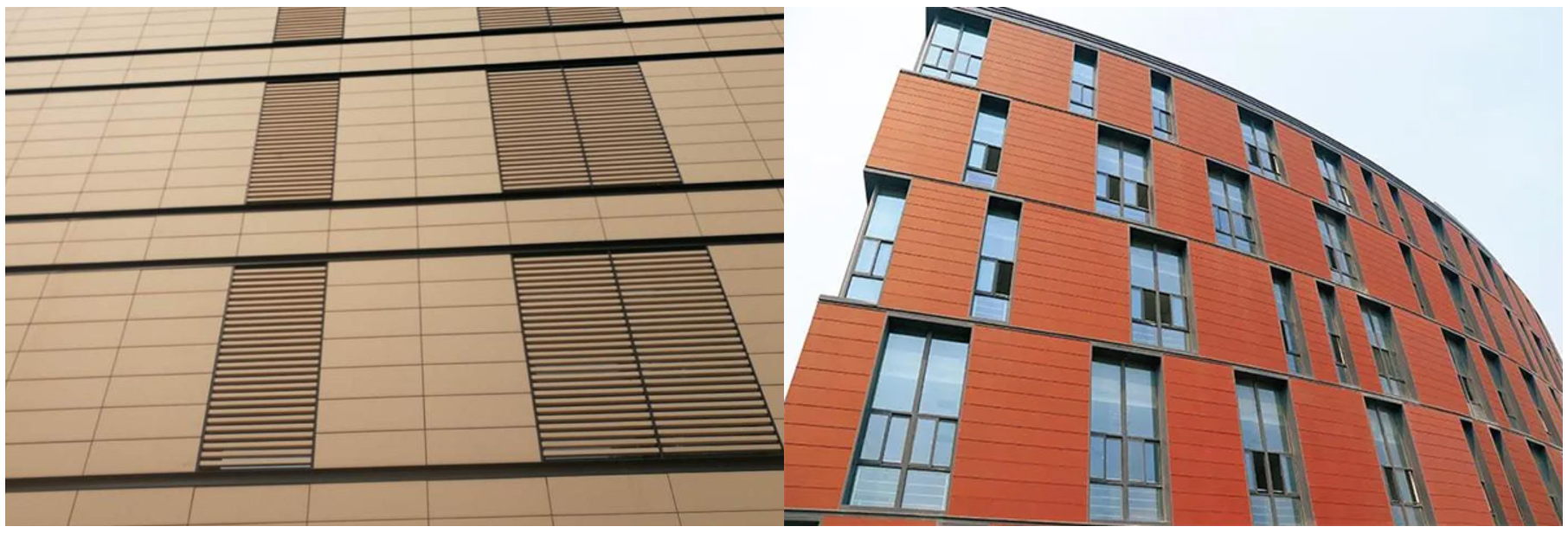 Terracotta panel curtain wall