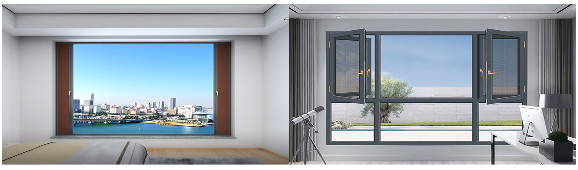European style inner casement window