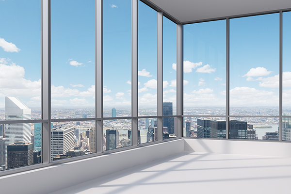 Fenêtre à mur-rideau