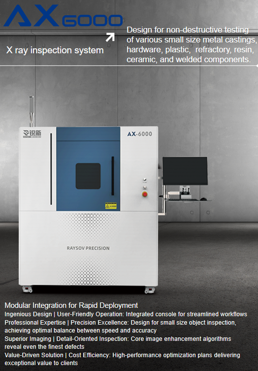 AX6000 X-ray inspection system for small size casting or plastics