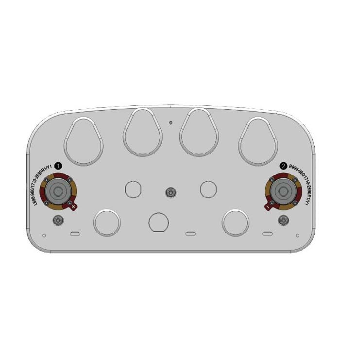 1LB1MB 65° 8/11dBi 2 Port Antena Berbilang Jalur