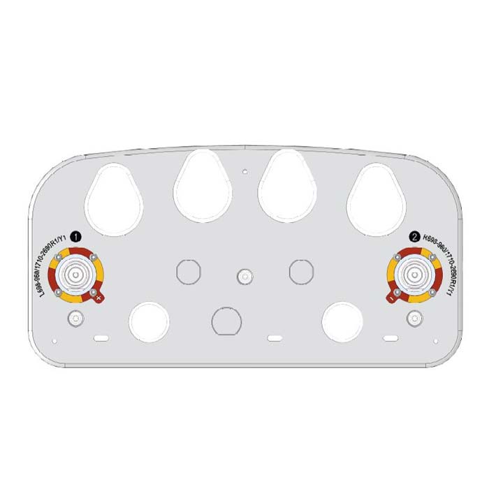 1LB1MB 65° 10/13.5dBi 2 Ports Multi-band Antenna