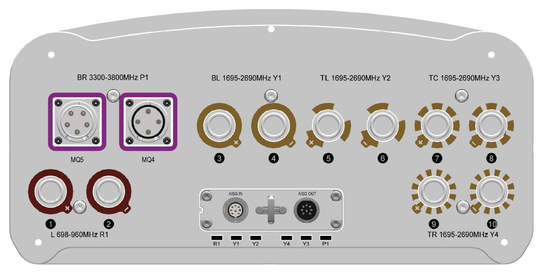 1LB4MB 65° 14/14/15dBi+3.5GHz TDD Antenna
