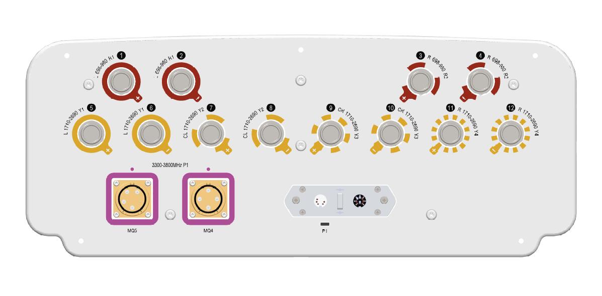 2LB4MB 65° 12/13/13.5dBi+3.5GHz TDD Antenna