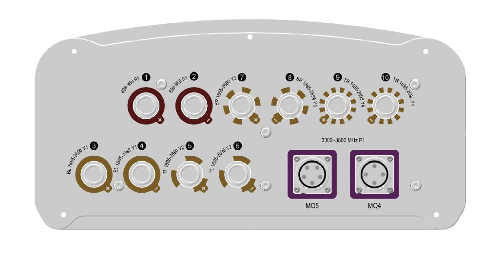 1LB4MB 65° 10/11/10dBi+3.5GHz TDD Antenna