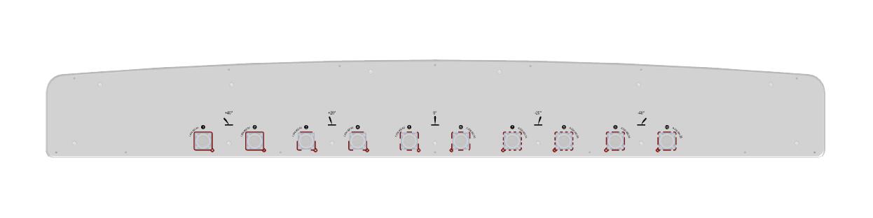 5LB 14° 21dBi Penta Beam Antenna
