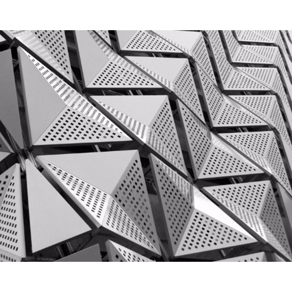 Perforated Metal Facade Pattern