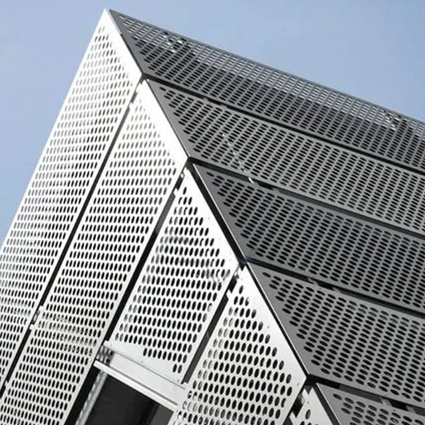 Perforated Metal Facade Texture Architecture