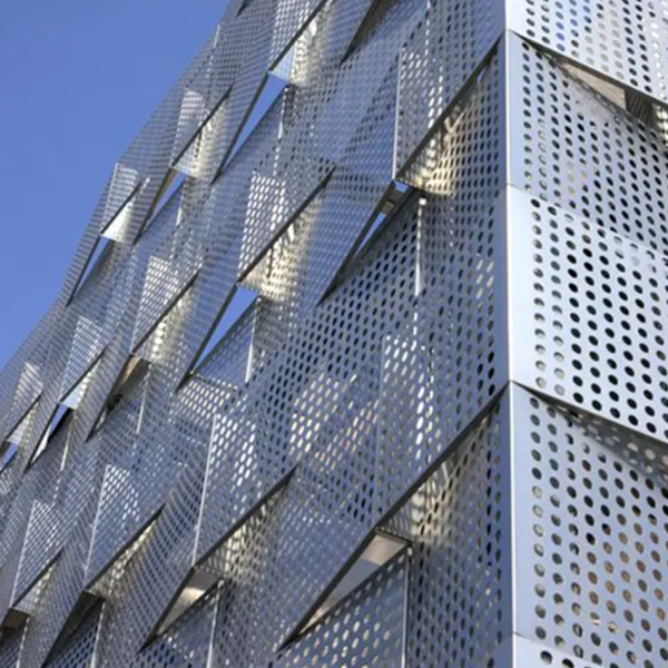 perforated metal facade architecture