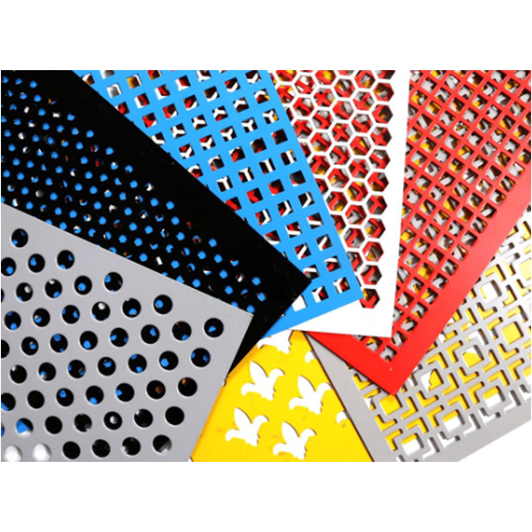 black perforated metal sheet