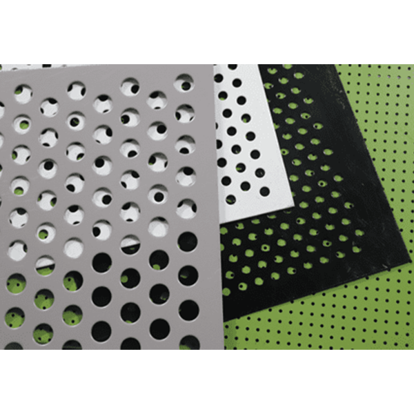 Black White Powder Coated Perforated Metal Sheet
