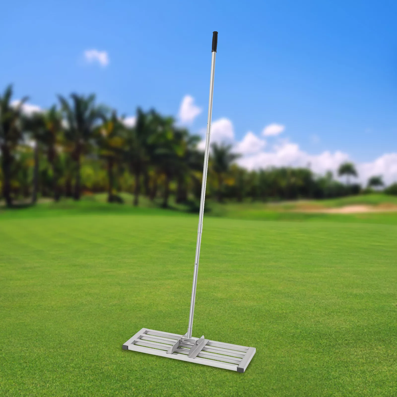 Stainless-steel Lawn Rake with Two in One