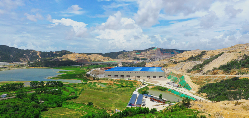 The 2000 ton machine-made sand and gravel project
