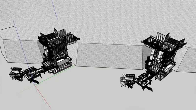 The semi-mobile rotary crushing station SMG6089 of the KGOK iron mine in Russia has entered the assembly stage The semi-mobile rotary crushing station SMG6089 of the KGOK iron mine in Russia has entered the assembly stage