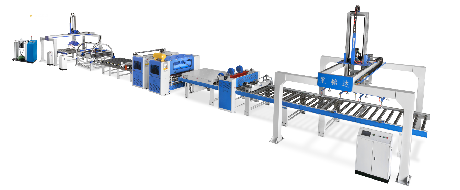 automatic PUR lamination line for HDF board