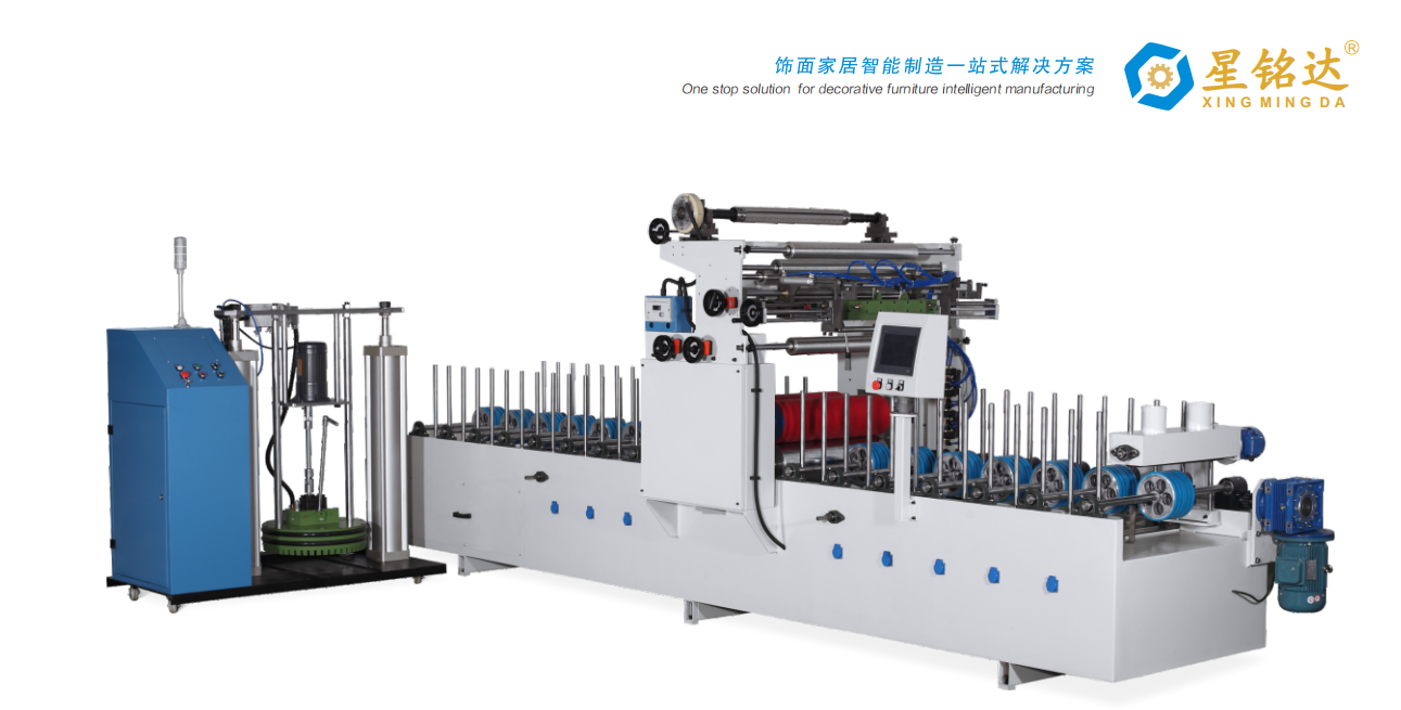 600mm PUR panel wrapping machine