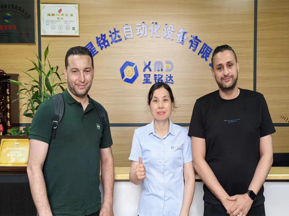 Customers come to visit the factory in Algeria