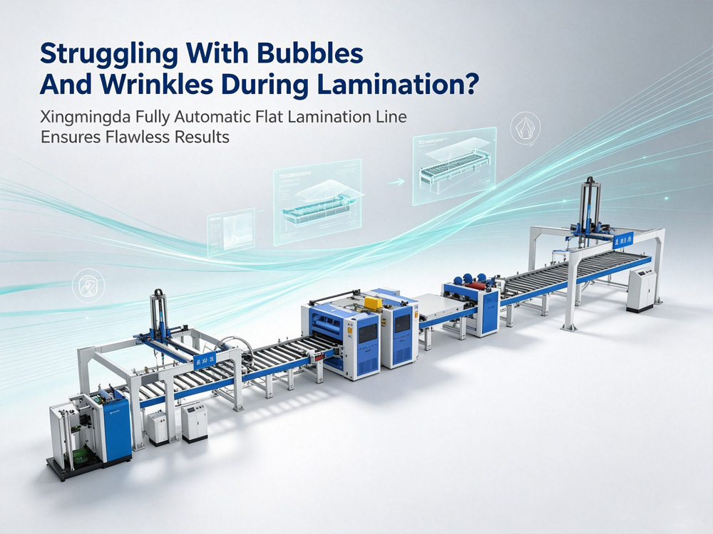 Struggling With Bubbles And Wrinkles During Lamination? Xingmingda Fully Automatic Flat Lamination Line Ensures Flawless Results