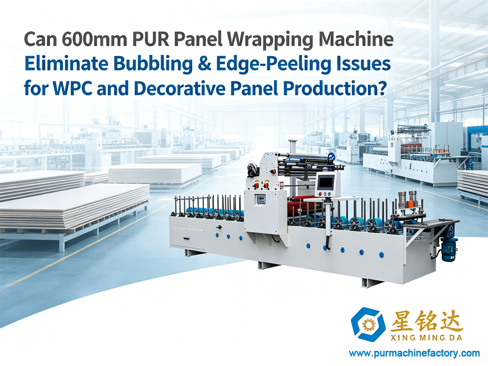 Can 600mm PUR Panel Wrapping Machine Eliminate Bubbling & Edge-Peeling Issues for WPC and Decorative Panel Production?