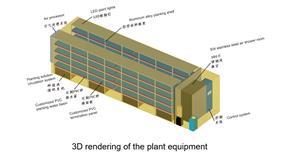 Équipement de plantation et de culture à température constante de type cabine préfabriquée