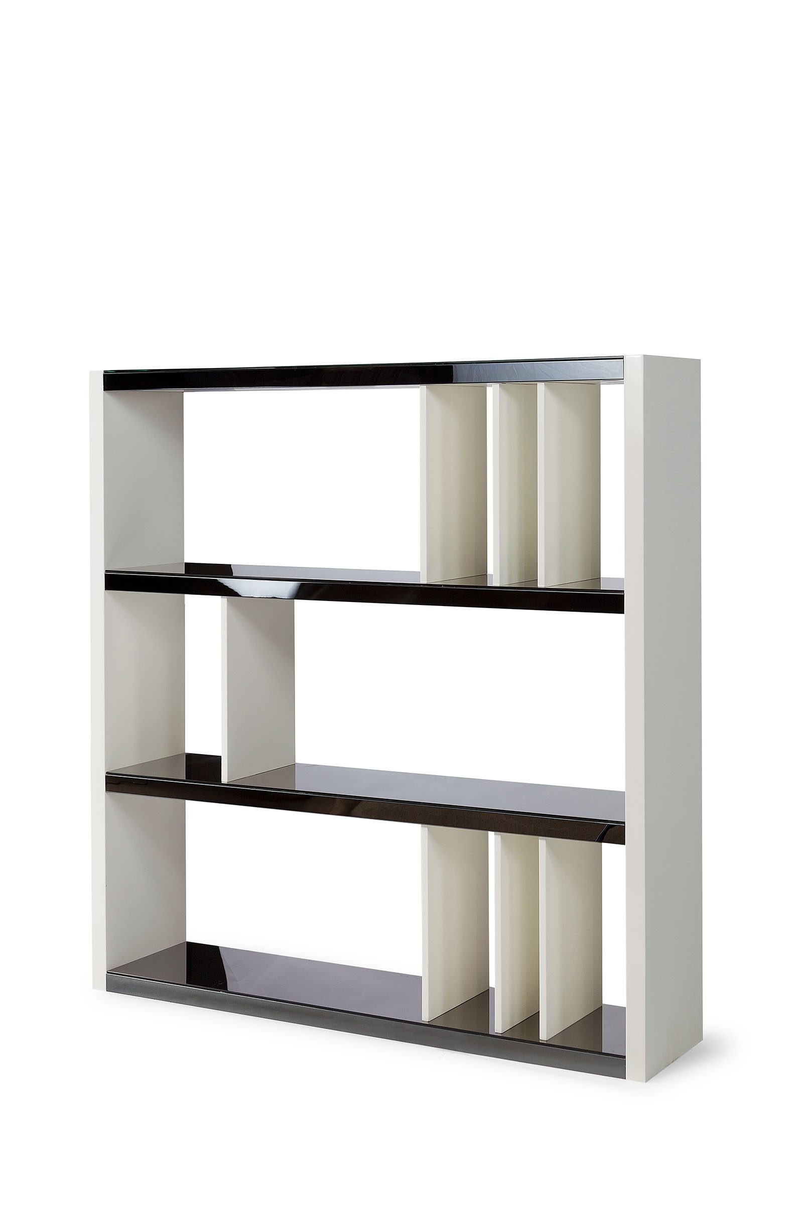 Light Wooden Modern three-tier bookshelf