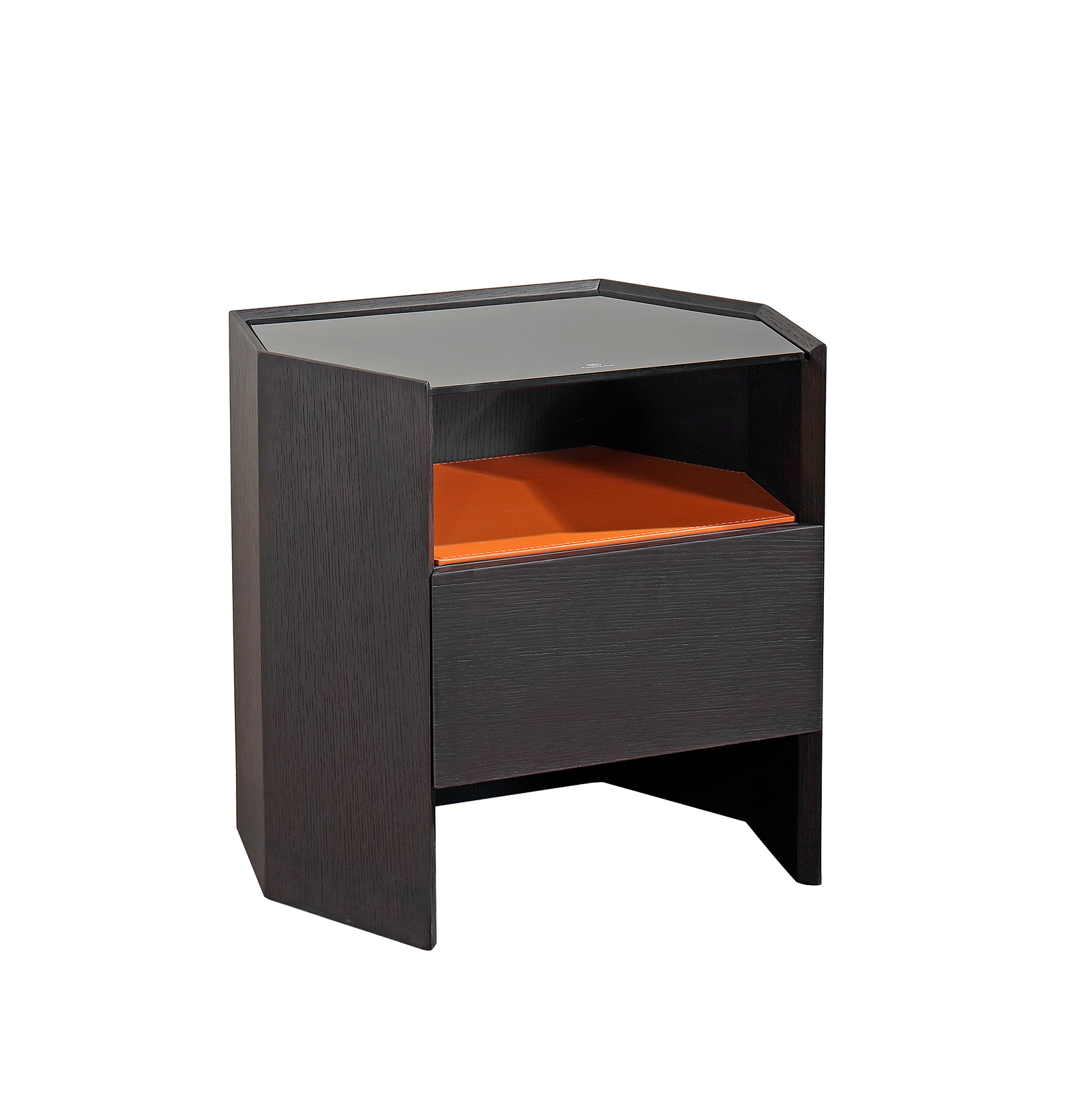 Modern Style PU Leather Bedside Table