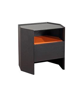 Modern Style PU Leather Bedside Table