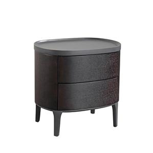 Luxury Painted Wood Bedside Table With Iron Legs