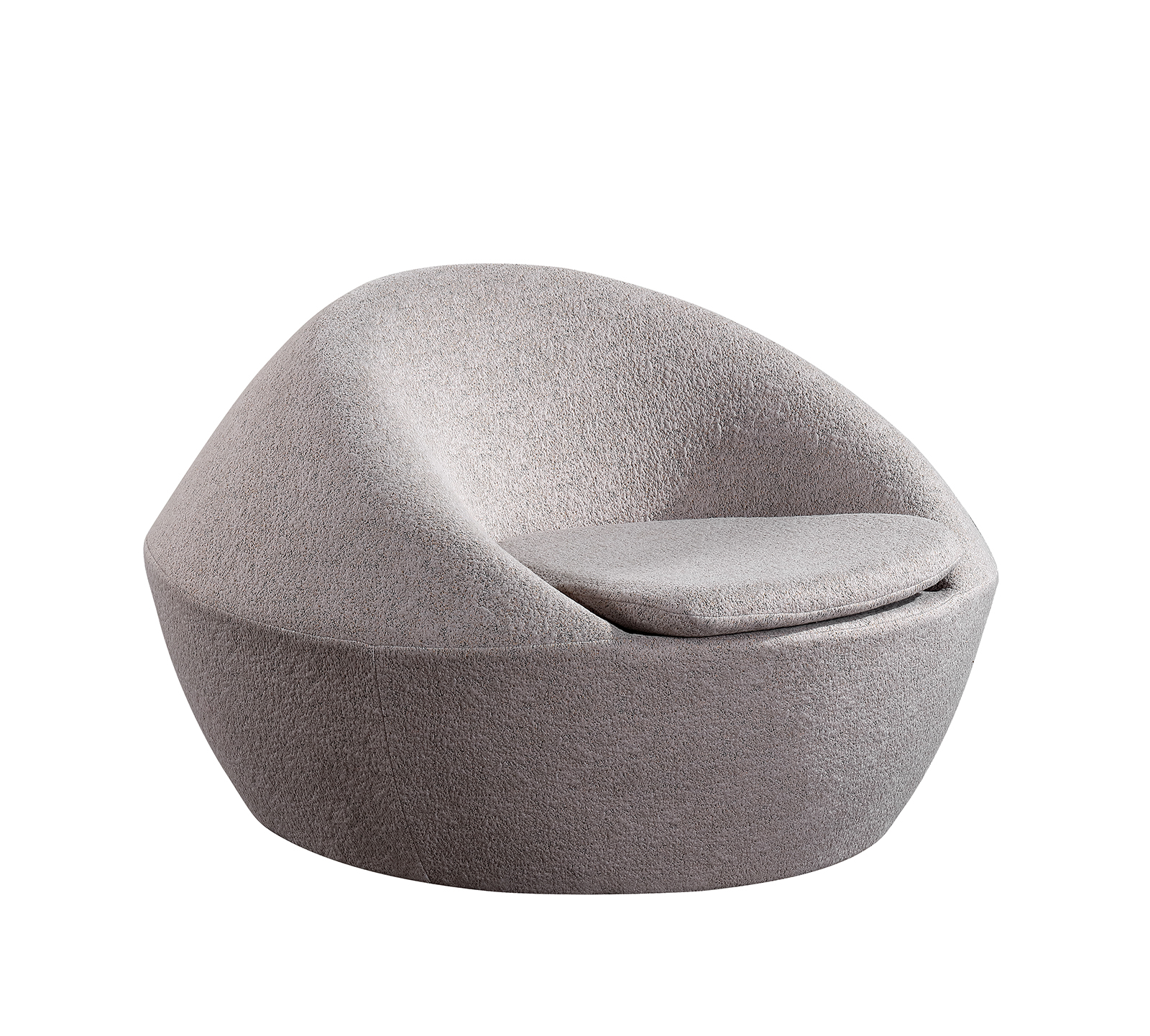 Sillón de ocio minimalista gris