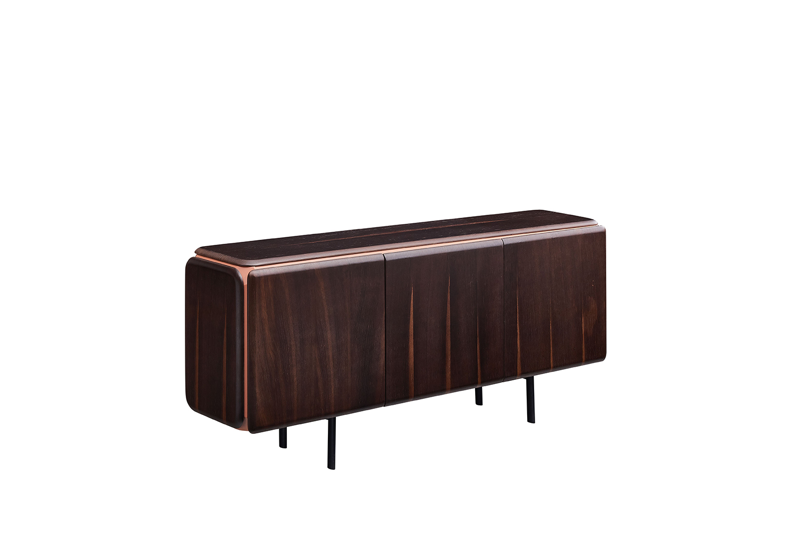 Modern Luxury Dark Wood Sideboard